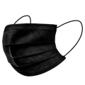 50PCS PPE 3-Ply Anti Dust Designer Protective Disposable Flat Black Face Mask with Earloop